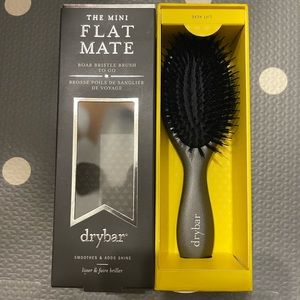 bnib The Mini Flat Mate Boar Bristle Brush To Go